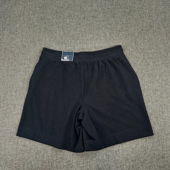 NEW Karen Scott Sport Shorts‎ Black Petite Small Black Cotton Spandex Drawstring - Picture 7 of 13